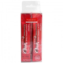 Купить ночную маску для лица Purederm Aqua Sleeping Mask Lychee